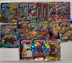 2022 Topps Chrome Garbage Pail Kids Series 5 ATOMIC REFRACTOR 17 Card Lot NM